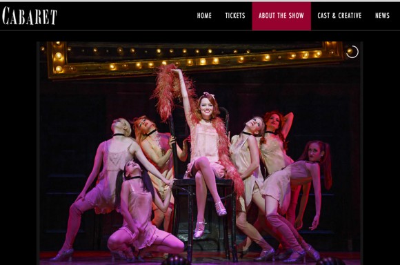 צילום מסך מתוך cabaretmusical.com